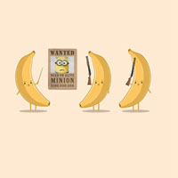 卡通香蕉头像,卡通香蕉简笔画QQ头像图片大全