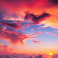 火红的云与天空唯美头像,火烧云唯美头像图片大全