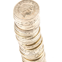 货币英镑硬币图片,适合微博专用头像图片