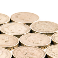 货币英镑硬币图片,适合微博专用头像图片