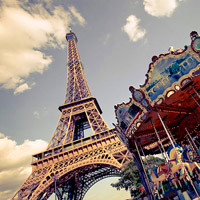 各种漂亮的巴黎铁塔唯美头像图片,爱的见证就是它