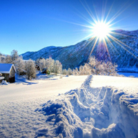 冬天唯美雪景自然风光图片,关于雪景的微信头像