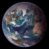 微信面对地球头像 最清晰太空看地球图片