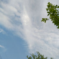 微信头像蓝天白云，天空中飘动的白云图片