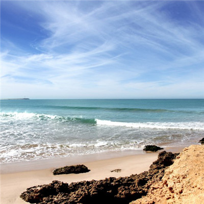 唯美微信头像，美丽的海滩的风景图片