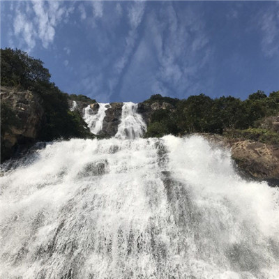 自然风景图片头像大全，白水仙瀑其形态优美