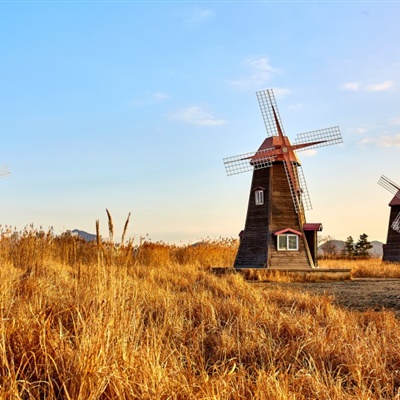 风车微信头像，好看唯美的荷兰风车图片