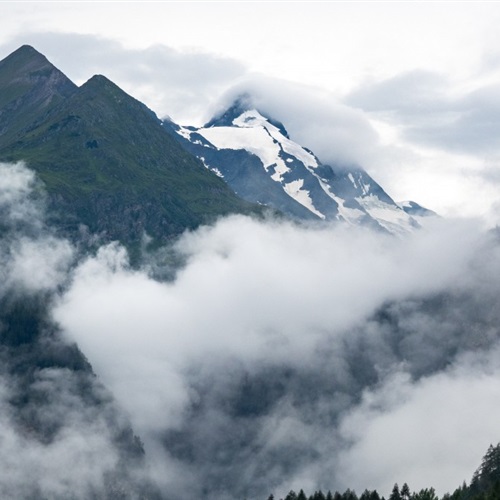 山林风景头像 雾气缭绕的山林图片