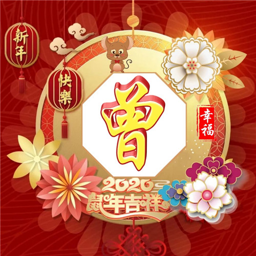 2020新年快乐头像，姓氏百家姓美图头像鼠年吉祥