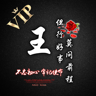 姓氏头像 精品VIP创意头像喜欢就拿走