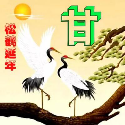 吉祥的姓氏头像，松鹤延年微信头像图片