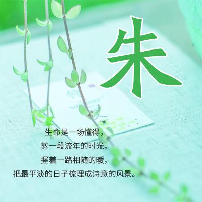 小清新姓氏头像，很适合女生使用的