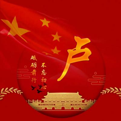 国庆节姓氏头像图片，红色喜庆加天安门