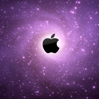 苹果星空图头像,好看唯美的太空太迷人了
