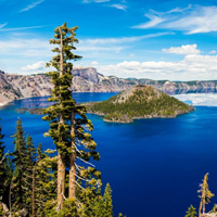 微信风景头像,唯美梦幻的火山湖风景图片