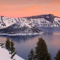 微信风景头像,唯美梦幻的火山湖风景图片