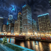 城市风光头像,美国芝加哥城市风景也很美
