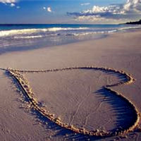 海边的爱,大海的情,让沙滩见证我们的爱情吧