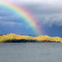 唯美彩虹头像图片,雨天过后其实真的很美丽