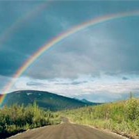 唯美彩虹头像图片,雨天过后其实真的很美丽