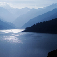 精选湖泊山水风景头像图片大全,云里雾里的