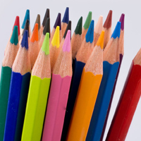 五颜六色的铅笔图片,适合学生用的QQ头像图片