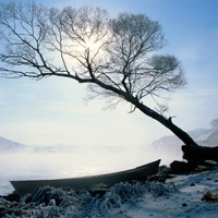 冬天的山水风景头像图片,大自然的美丽