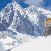 云南玉龙雪山风景图片头像,高山白雪滑雪圣地
