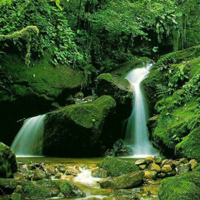 山水瀑布风景头像,大自然的绝美瀑布图片