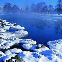 内蒙冬天阿尔山风景图片头像,最美丽了