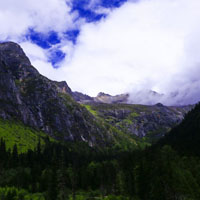 雄峻奇异的山峰风景头像,四姑娘山唯美风景图片