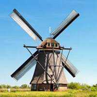 风车头像,荷兰风车头像,微信头像风车图片