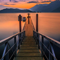 加拿大温哥华哈里森湖风景QQ头像图片