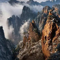 壮丽的黄山风景图片,黄山风景图片高清头像欣赏