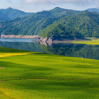 青山绿水大自然风景头像,辽宁丹东绿江村风光图片