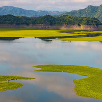 青山绿水大自然风景头像,辽宁丹东绿江村风光图片