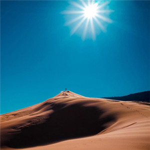 微信头像沙漠 沙漠里的阳光自然风景唯美图片
