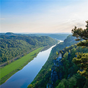 自然风景头像 微信绿色河流自然风景图片