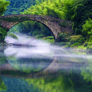 自然风景头像 微信绿色河流自然风景图片