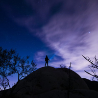 夜空头像,蓝色星空唯美风景QQ头像图片