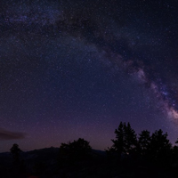 夜空头像,蓝色星空唯美风景QQ头像图片