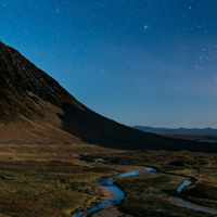 夜空头像,蓝色星空唯美风景QQ头像图片