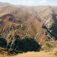 山路弯道风景头像,弯曲盘旋的山路图片