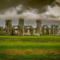 英国巨石阵图片，用这神秘的图片做头像比较个性吧