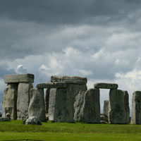 英国巨石阵图片，用这神秘的图片做头像比较个性吧