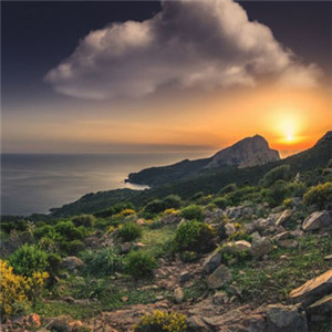 高清风景头像图片 法国科西嘉岛风景图片
