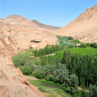 大自然风景头像 新疆吐鲁番火焰山自然风景图片