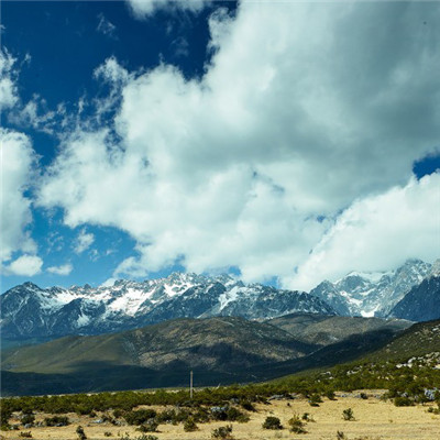 雪山风景的微信头像，云南玉龙雪山自然风景图片