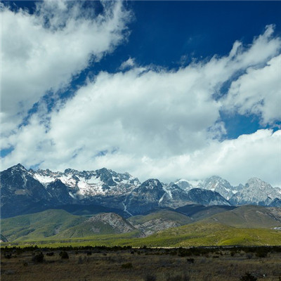 雪山风景的微信头像，云南玉龙雪山自然风景图片