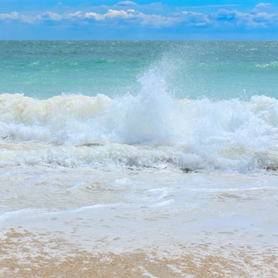 高清唯美风景头像 汹涌的海浪图片
